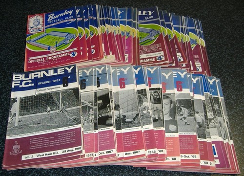 Burnley home programmes - burnley,