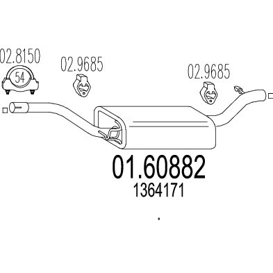 Volvo c30 rear end silencer - c30,
