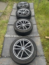 BMW 5 SERIES 4x genuine 622 GREY M SPORT G30 G31 ALLOY WHEELS TYRES ALLOYS