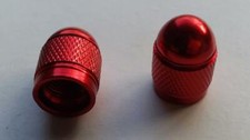 2 x Metallic RED Metal Steel