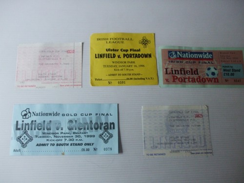 Linfield cup final - linfield, ticket