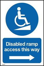 Disabled Ramp Access this Way