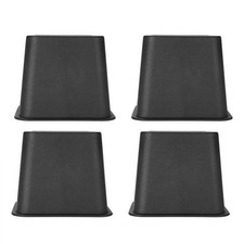 Heavy-Duty Bed Chair Risers 4/8pcs 4" Elephant-Feet Stable Non-Slip Lift Storage