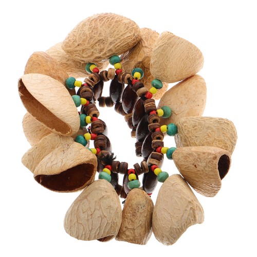 African nut shell bracelet - african,