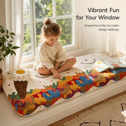 Cozy window seat pad - window, bay