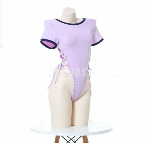 Purple anime cosplay bodysuit - purple,