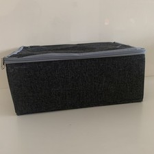 Folding Grey Storage Box With Lid 13x31x20cm Under Bed Storage Wardrobe Box etc