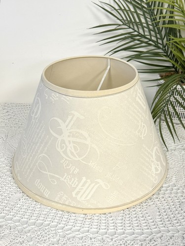 Shabby chic cream fabric lamp - shabby,