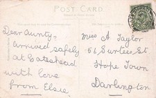 FAMILY HISTORY - POSTCARD - Miss TAYLOR - DARLINGTON SURTEES STREET HOPE TOWN