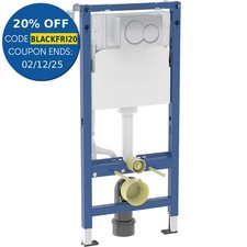 Geberit 1120mm Duofix Wall Hung Frame Flush Plate Alpha Dual Concealed Cistern