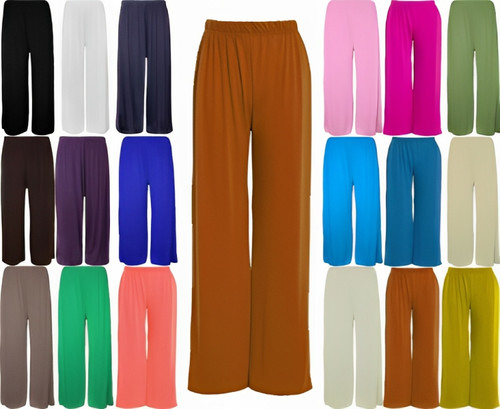 Womens ladies plain - womens, plazzo