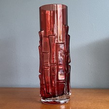 Vintage Swedish Bamboo Red