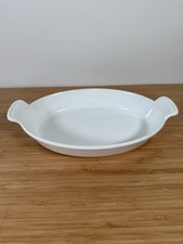 Le Creuset Enamelled Cast Iron Gratin Dish White 24 Oven Bakeware Serving