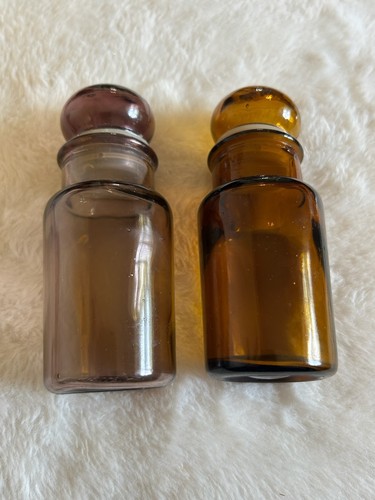 Vintage amber and purple - vintage, glass
