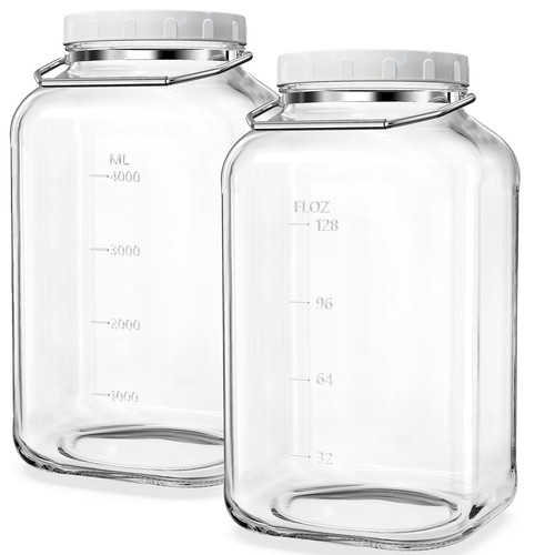 2pack 5gal glass food - 2pack,