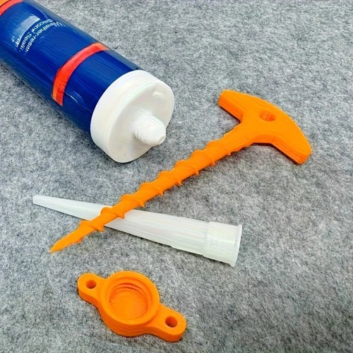 Silicone sealant nozzle - sealant, cap