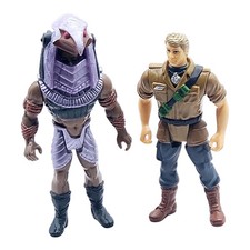 Vintage Stargate 1994 Horus Warrior & Daniel Jackson Action Figure Bundle  3.25”