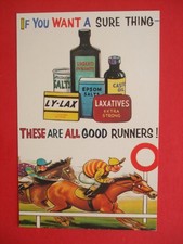 SAUCY BAMFORTH Comic HORSE RACE GOOD RUNNERS RACING LAXATIVES EPSOM SALTS