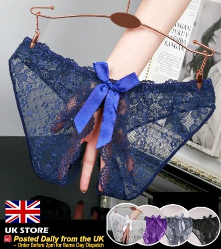 Lace crotchless open crotch - lace,