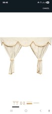 Plush Beige Curtains with White Tassels for Trucks, Lorries, Trailers, Buses