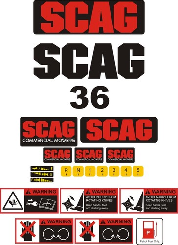 Scag decal kit - 36,