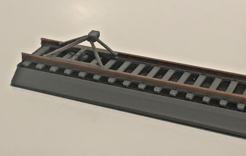 Scale railroad buffer - railroad, stops
