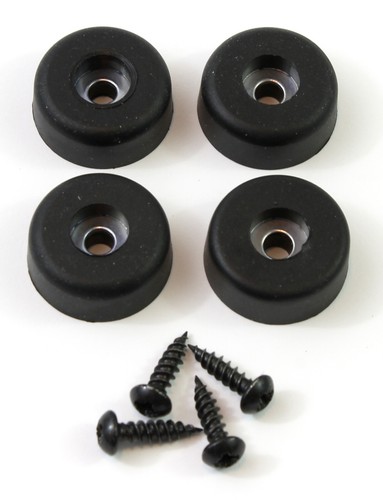 Black rubber screw - screw, feet
