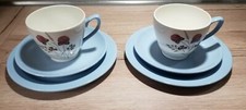 Two Vintage (1950s) Copeland Spode Summer Days & English Lavender Trios