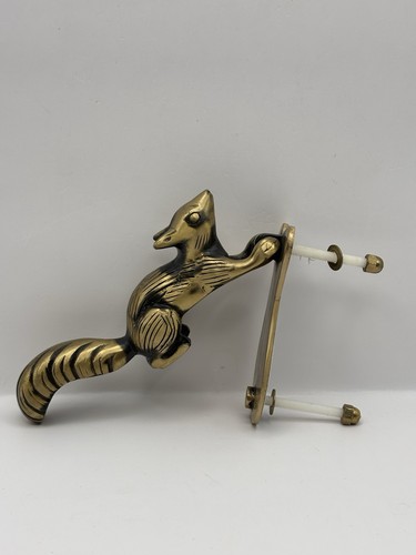 Solid brass squirrel door - brass,