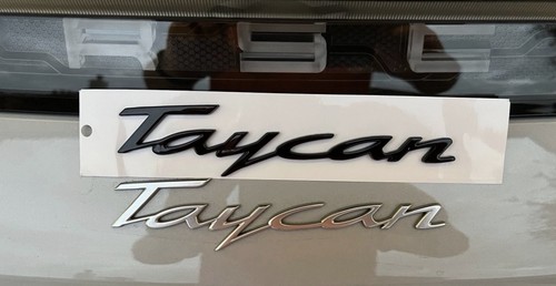 Oem porsche taycan rear badge - porsche,