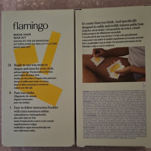 Flamingo bikini hair wax - 2x,