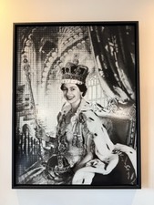 Nick Holdsworth Queen Elizabeth II Coronation Original Large Mixed Media