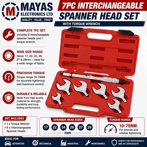 7pc torque wrench spanner - 7pc,