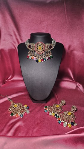 Multi coloured choker set - multi,