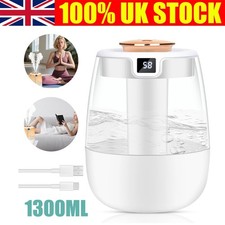 1.3L Mist Air Humidifier Quiet for Bedroom Home Office Baby Room Air Purifier UK