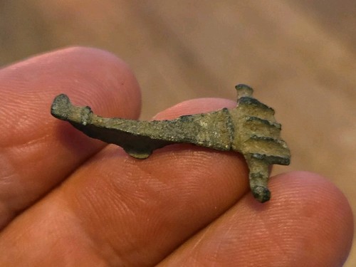Roman bronze brooch - bronze, missing