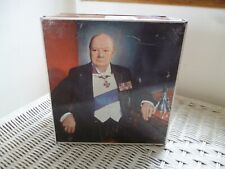 Vintage Winston Churchill Commemorative Biscuit Tin 23x22x12 cm