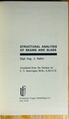 Structural analysis beams - structural, of
