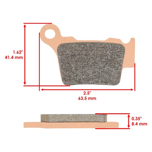 Rear brake pads for ktm - rear, 300
