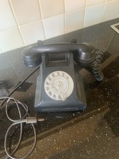 Antique European-Style Telephone Desk Phone Old Fashioned Rotary Dial