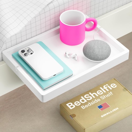 Flexfit white bedside shelf - flexfit,