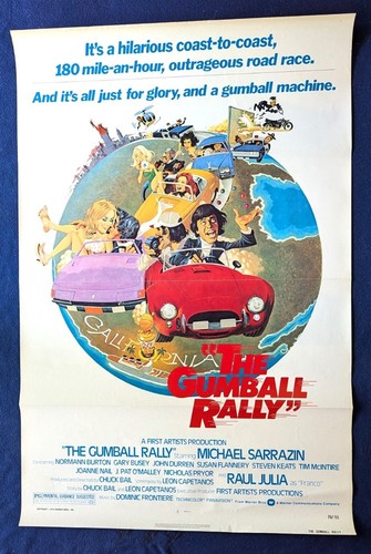 Gumball rally original 27x41 - gumball,
