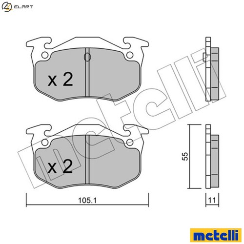 Brake pad set disc - brake,