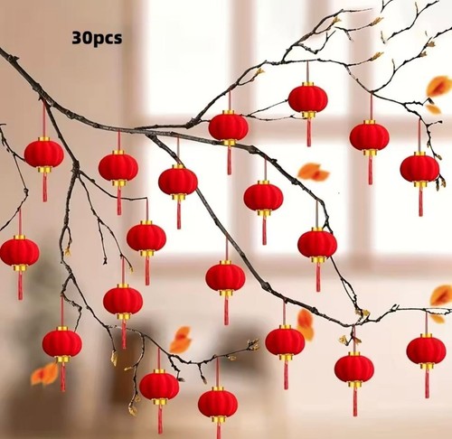 30pcs mini red lantern - 30pcs,