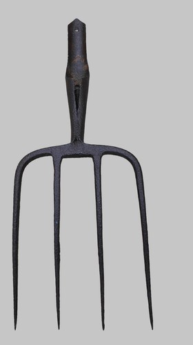 Vintage garden fork head - garden,