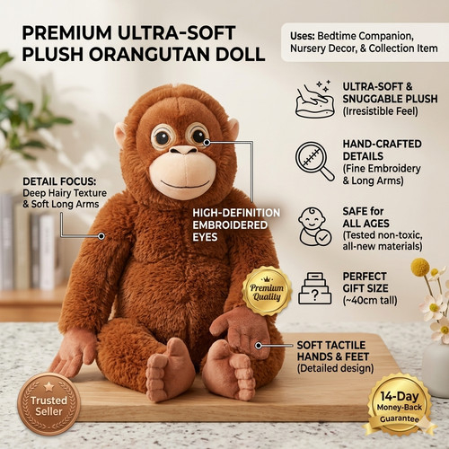 66cm punch monkey plush - 66cm,