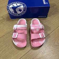 Girls Pink Birkenstock Sliders