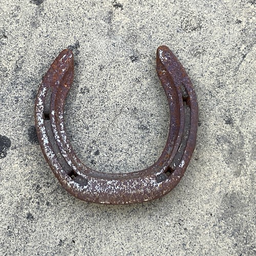 Real used horseshoe worn - real,