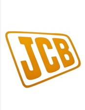 JCB logo Decals Stickers x2 Digger Trailer Forklift Car Van Window Toolbox 