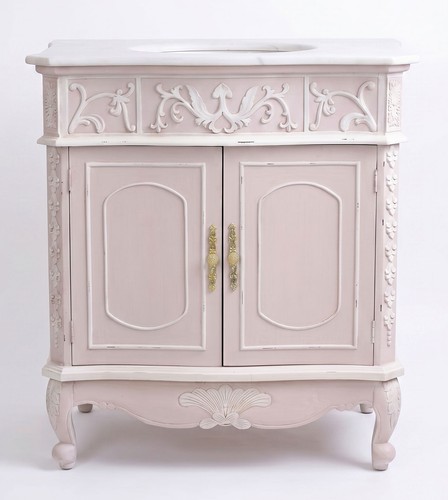 Baroque vanity unit marble - vanity,